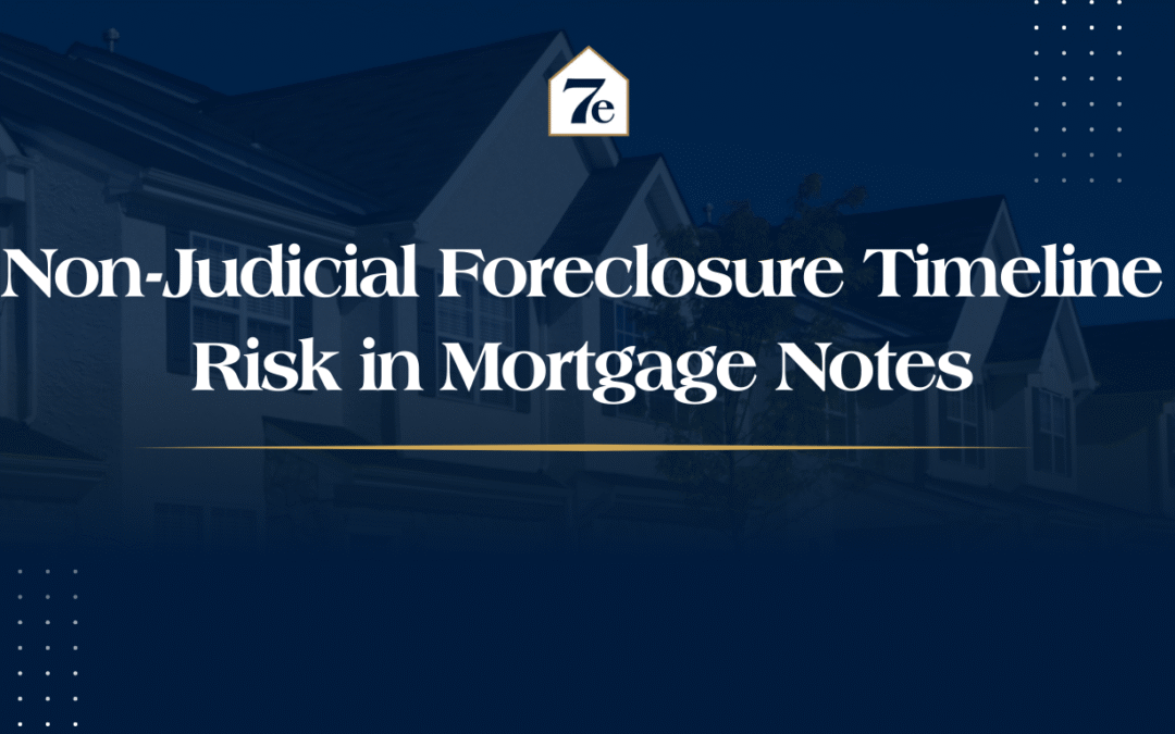Non-Judicial Foreclosure Timeline Risk in Mortgage Notes